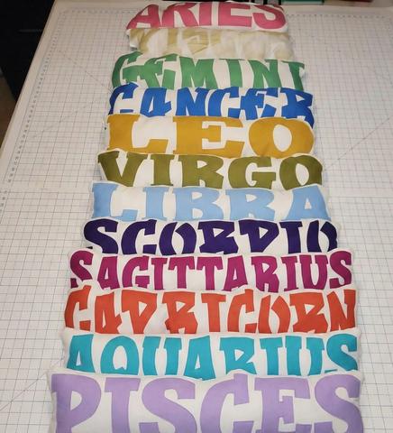 Zodiac pillows