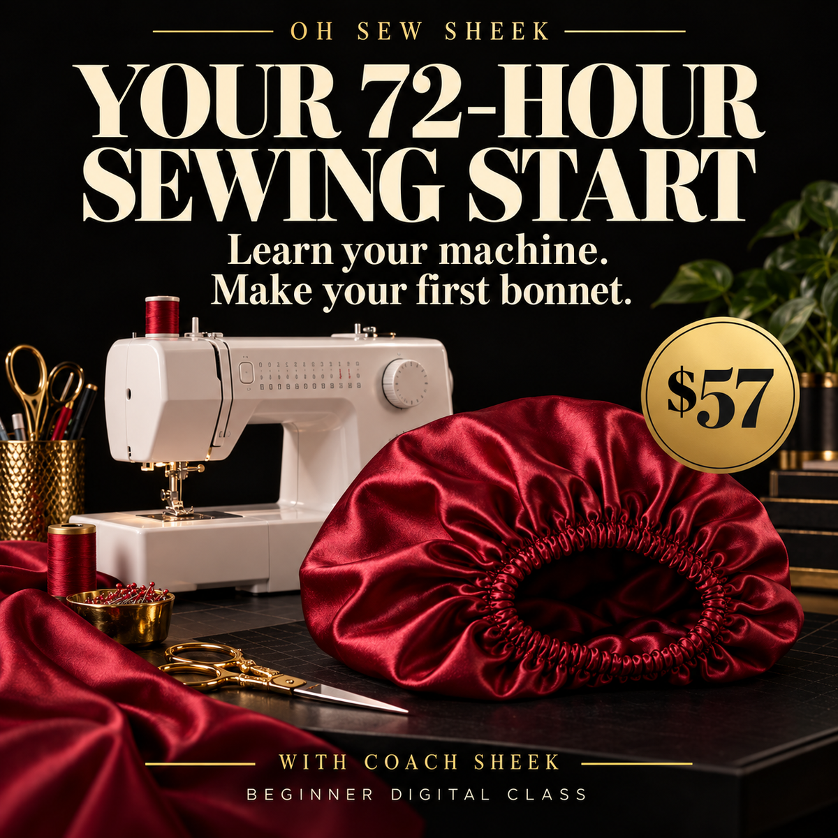Make your first bonnet in 72 hrs or less!