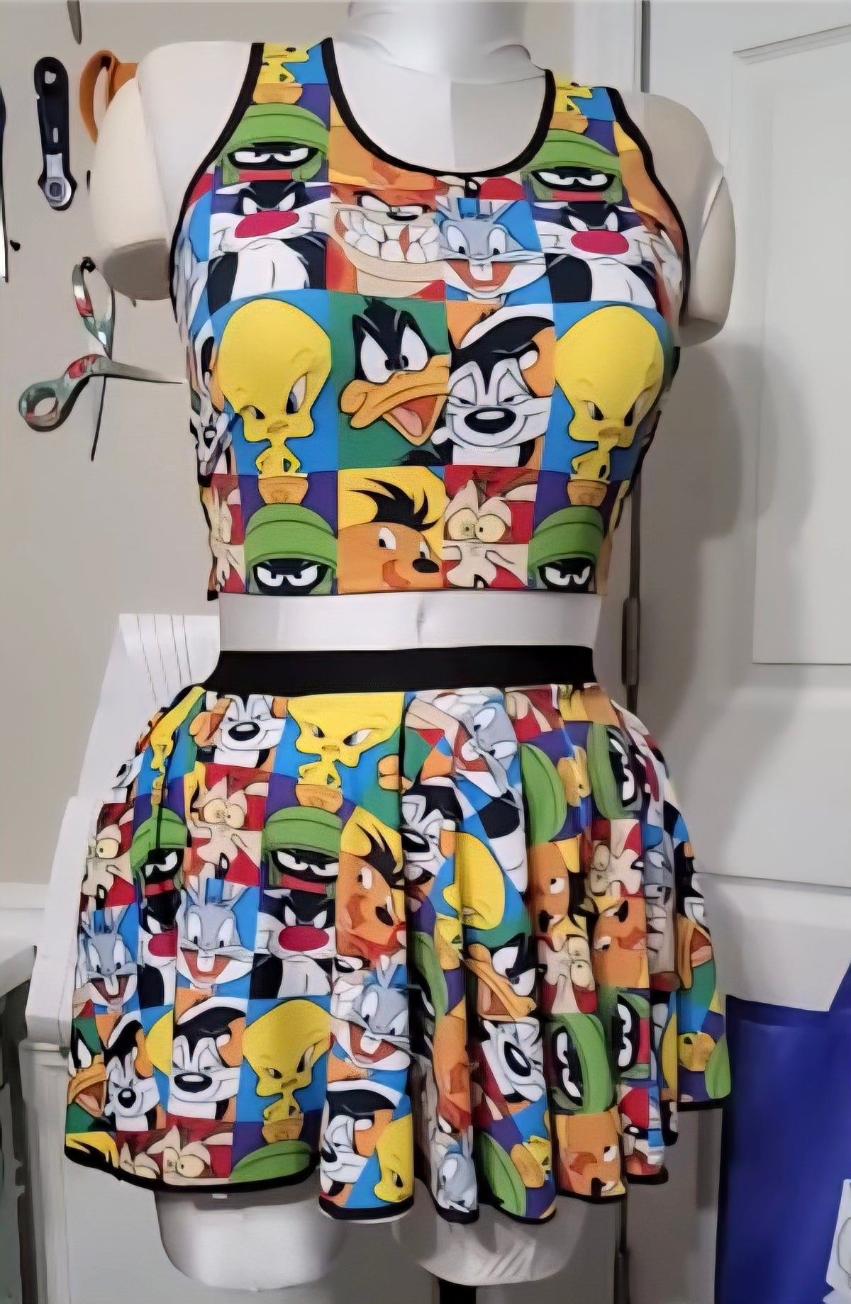 2 piece Circle Skirt Set Template Adults
